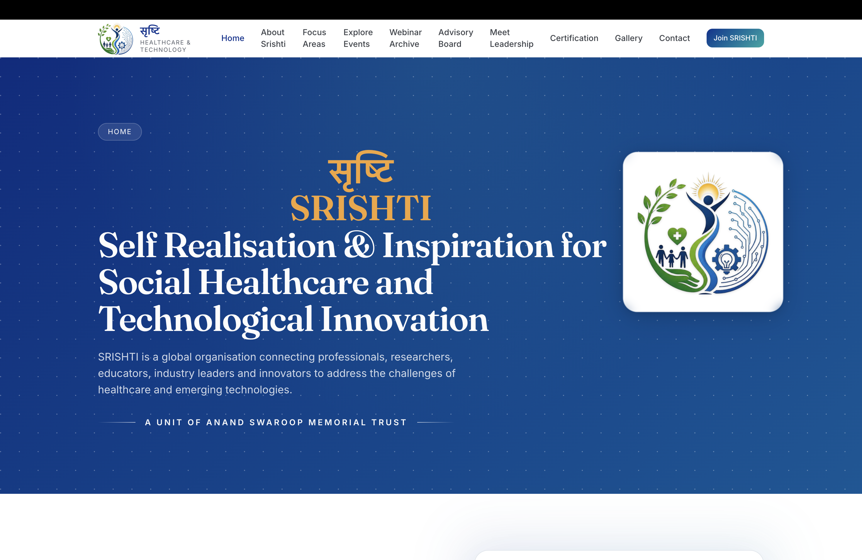 Srishti site preview